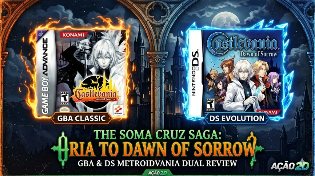 O Legado de Soma Cruz: Aria e Dawn of Sorrow em Dose Dupla no Ação 2D