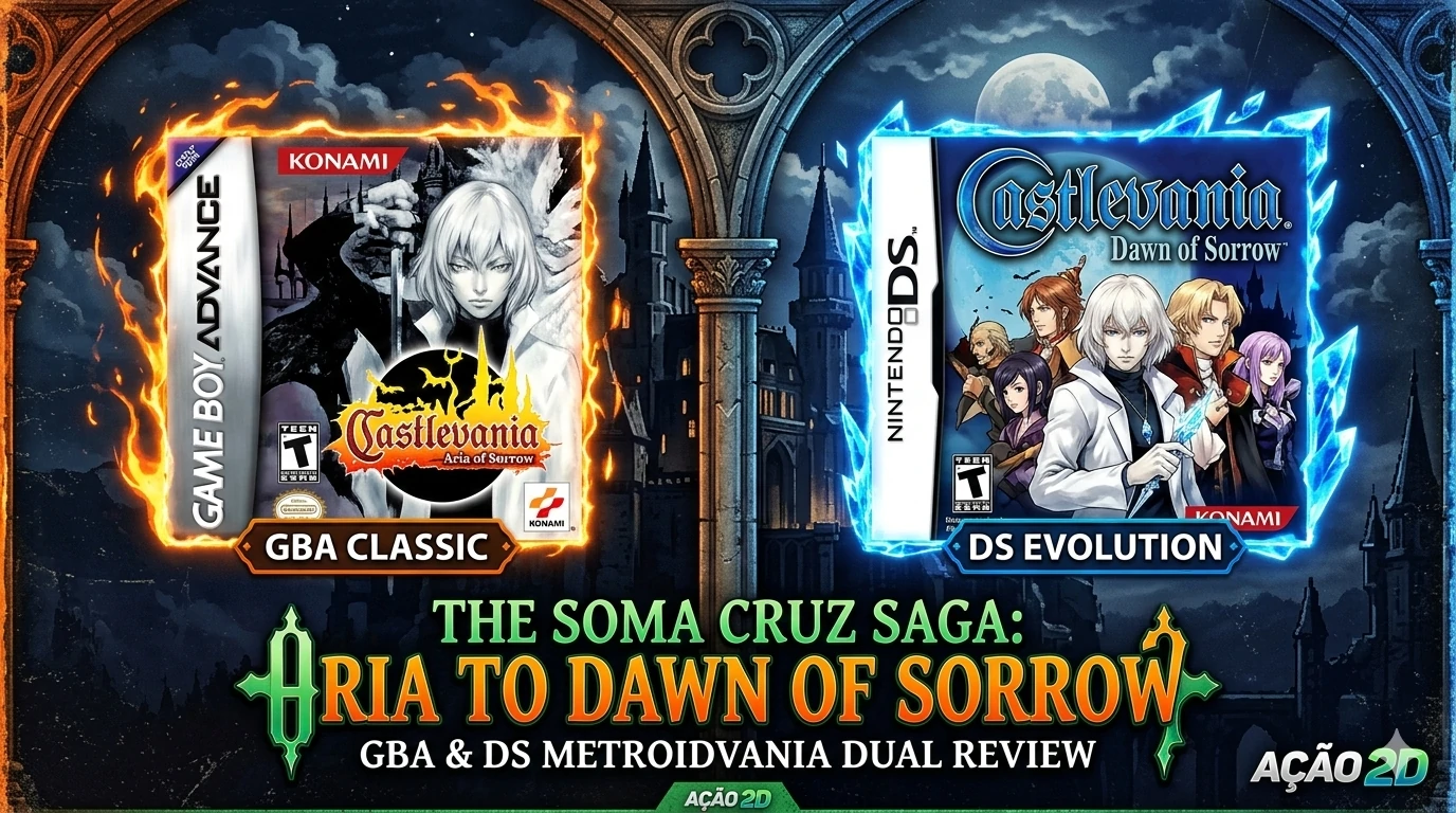 O Legado de Soma Cruz: Aria e Dawn of Sorrow em Dose Dupla no Ação 2D