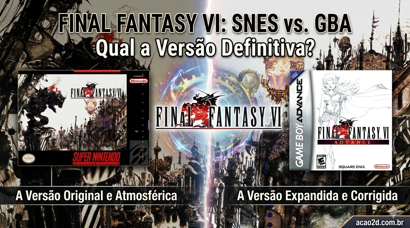 Final Fantasy VI: SNES ou GBA? Descubra qual é a versão definitiva!